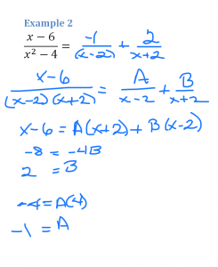 Partial Fractions Example 2