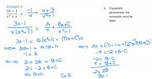 Partial Fractions Example 4