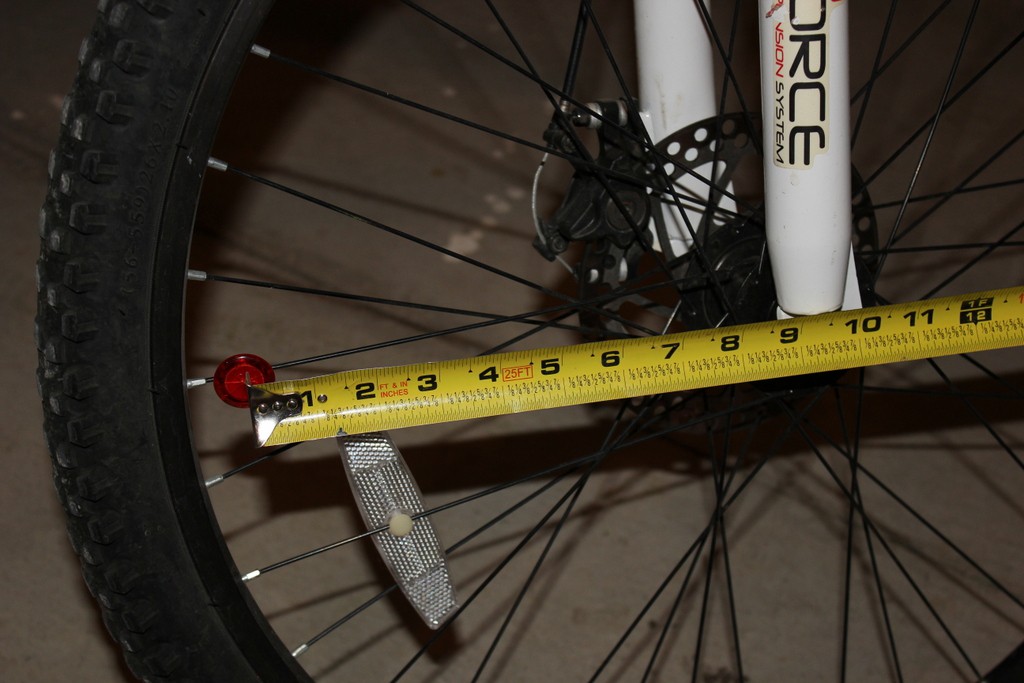 bike spoke LED measurement
