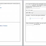 Ruler and Segment Addition Postulate Foldable