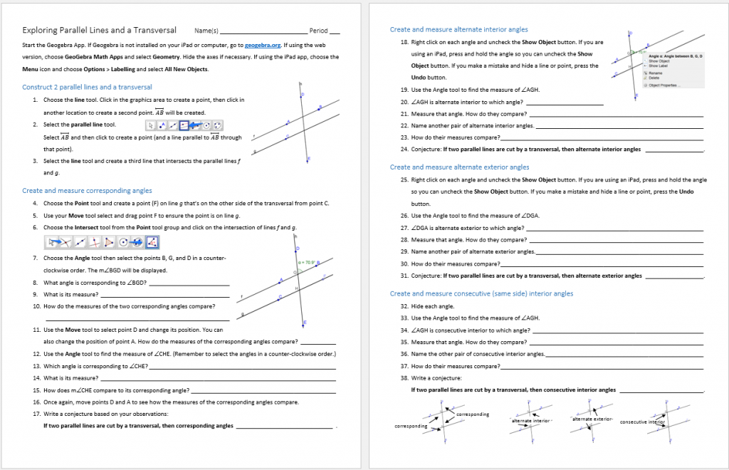 exploring-parallel-lines-and-a-transversal-geogebra-activity