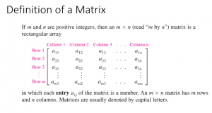 definition of a matrix