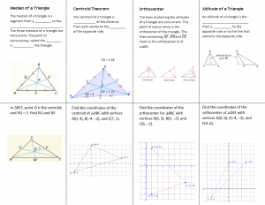 Medians and Altitudes of Triangles Foldable Inside
