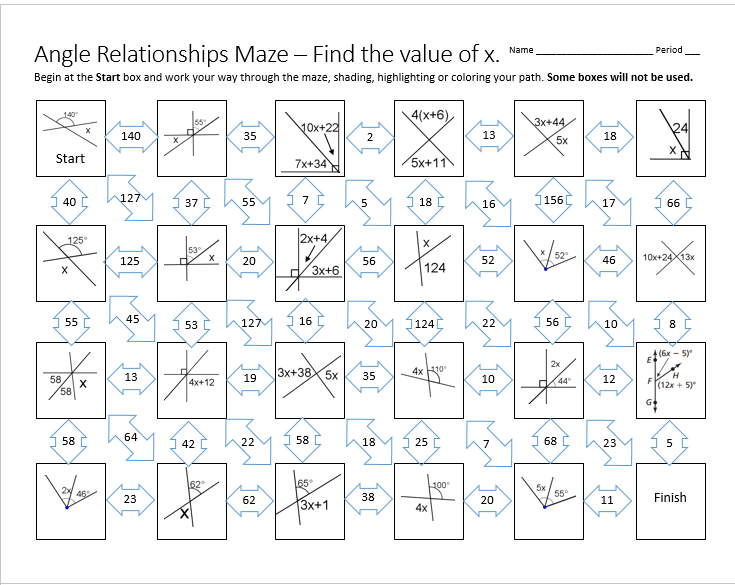 angle-relationships-maze – Systry